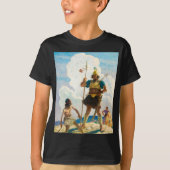 David en Goliath, 1940, van Newell Convers Wyeth T-shirt (Voorkant)