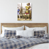 David en Goliath Canvas Afdruk (Insitu (Slaapkamer))