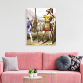 David en Goliath Canvas Afdruk (Insitu (Woonkamer))