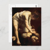 David en Goliath - Caravaggio c.1610 Briefkaart (Voorkant / Achterkant)