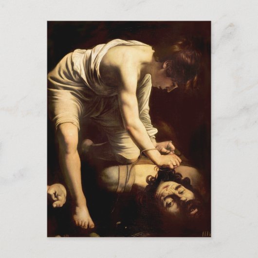 David en Goliath - Caravaggio c.1610 Briefkaart (Voorkant)