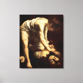 David en Goliath - Caravaggio c.1610 Canvas Afdruk (Voorkant)