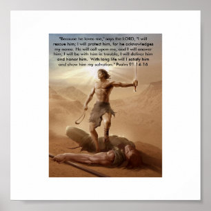 David en Goliath door:David Gudishvili Poster