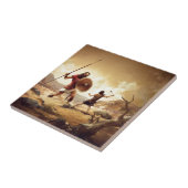 David en Goliath Tegeltje (Zijkant)