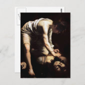 David en Goliath van Caravaggio Briefkaart (Voorkant / Achterkant)