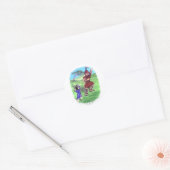 DAVID EN GOLIET RONDE STICKER (Envelop)