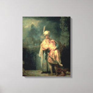 David en Jonathan, 1642 Canvas Afdruk