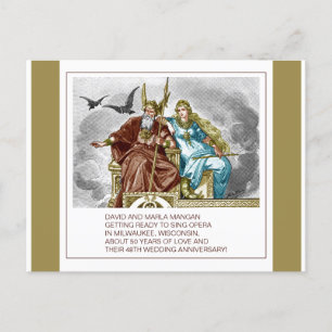 DAVID EN MARLA MANGAN 48E JUBILEUM KAART