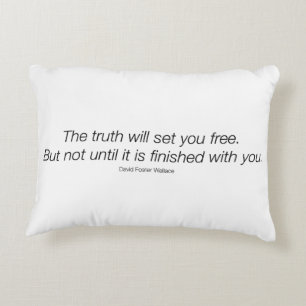 David Foster Wallace Quote Pillow! Decoratief Kussen