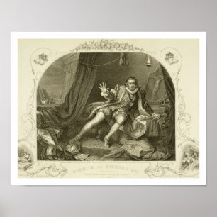 David Garrick (1717-79) als Richard III, Act V Sce Poster