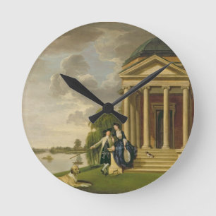 David Garrick (1717-79) en zijn vrouw van zijn Tem Ronde Klok