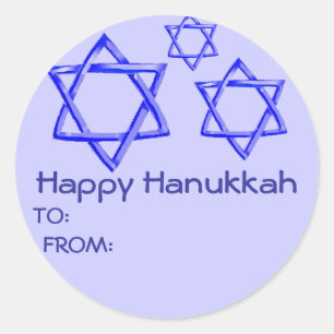 DAVID GELUKKIGE HANUKKAH STICKERS