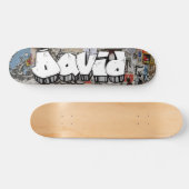 David Graffiti aangepast skateboard (Horizontaal)