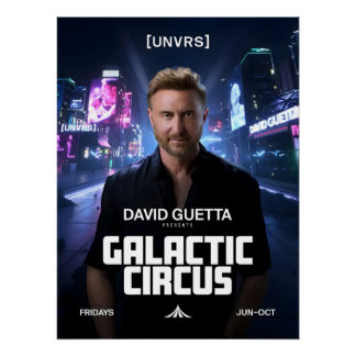  David Guetta - Galactic Circus - [UNVRS] Poster Perfect Poster
