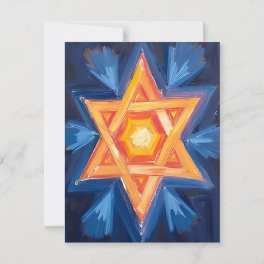 David Hanukkah Joods Feestdagenkaart (Voorkant)
