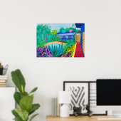 David hockney kunst poster (Thuiskantoor)