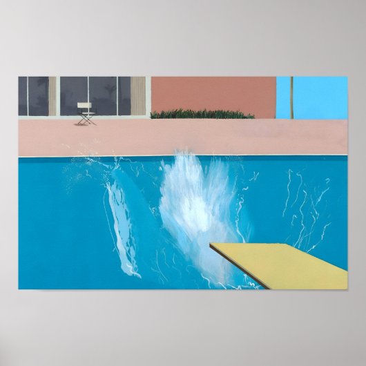 David Hockney kunststijl Poster (Voorkant)