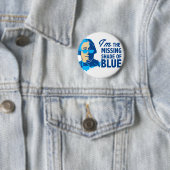 David Hume Shade of Blue Button (In situ)