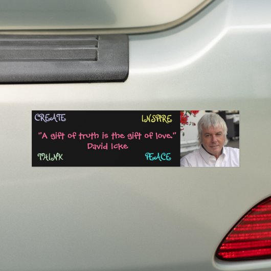 David Icke Bumpersticker (Op auto)