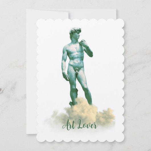 David in de wolken kaart (Voorkant)