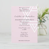 David in het roze joods kaart (Staand voorkant)