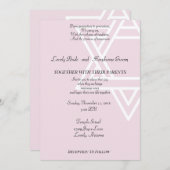 David in het roze joods kaart (Voorkant / Achterkant)