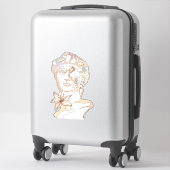 David - Line Drawing of man - Essense of Line Post Sticker (Koffer)