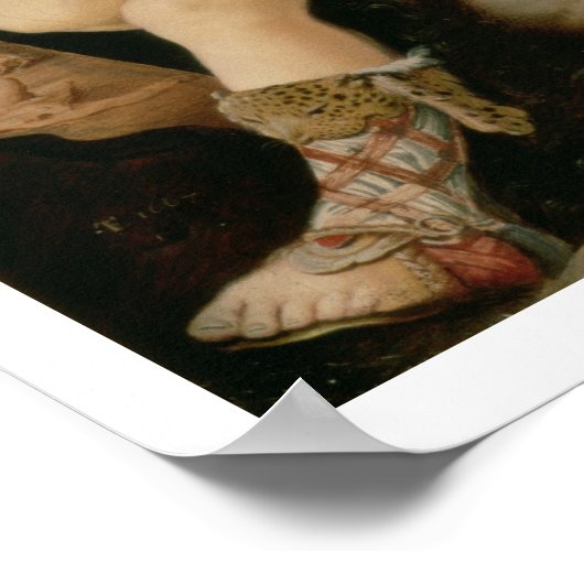 David met het hoofd van Goliath Poster (Hoek)