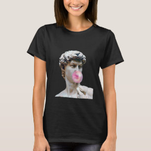 David Michelangelo met Bubblegum Statue Art Man W T-shirt