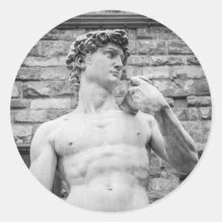 David (Michelangelo) Ronde Sticker