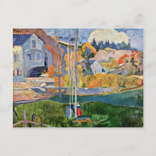 David-Mill in Pont-Aven door Gauguin Paul Briefkaart