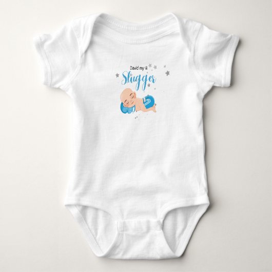 David mon petit lanceur body t-shirt (Devant)