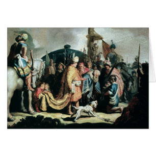 David offrant la tête de Goliath au Roi Saul