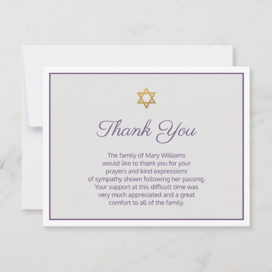 David Paarse en Greenery begrafenis Bedankkaart (Voorkant)