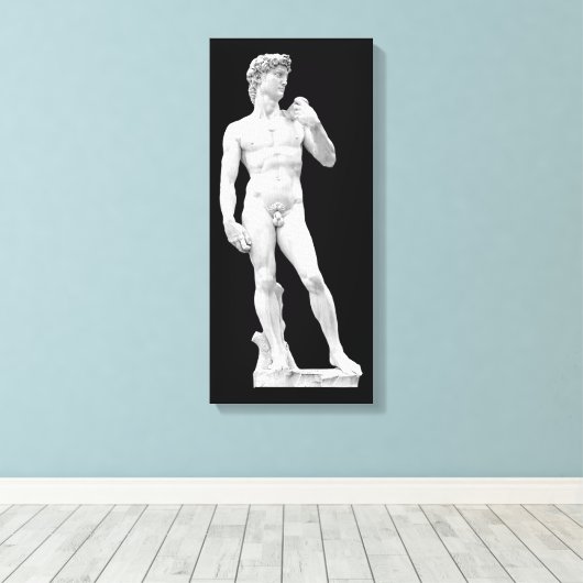 David par Michelangelo Toile enveloppée (Insitu (Plancher de Bois))