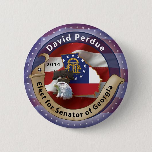 David Perdue Ronde Button 5,7 Cm (Voorkant)