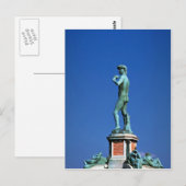 David, Piazza Michelangelo, Florence, Italië Briefkaart (Voorkant / Achterkant)