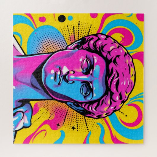 DAVID POP ART-7 LEGPUZZEL (Horizontaal)