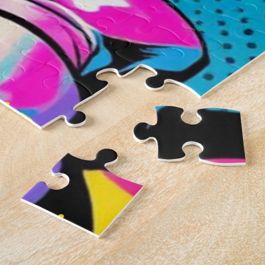 DAVID POP ART-8 LEGPUZZEL (Zijkant)