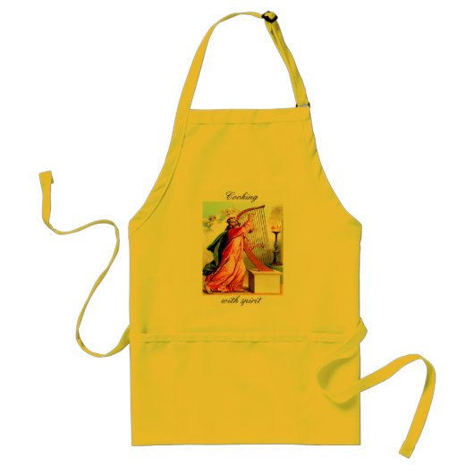 David praising god on harp Apron Standaard Schort (Voorkant)