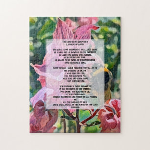 David Psalm 23 biblical quote Legpuzzel