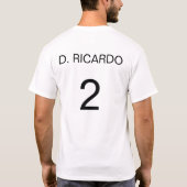 David Ricardo, econoom T-shirt (Achterkant)