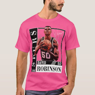 David Robinson Basketball Signature Vintage Retro T-shirt