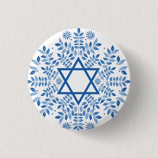 david ronde button 3,2 cm (Voorkant)
