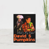 David S Pumpkins Skeleton Funny Skit Men Clothing Kaart (Voorkant)