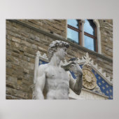 David Statue Michelangelo in Italië Poster (Voorkant)