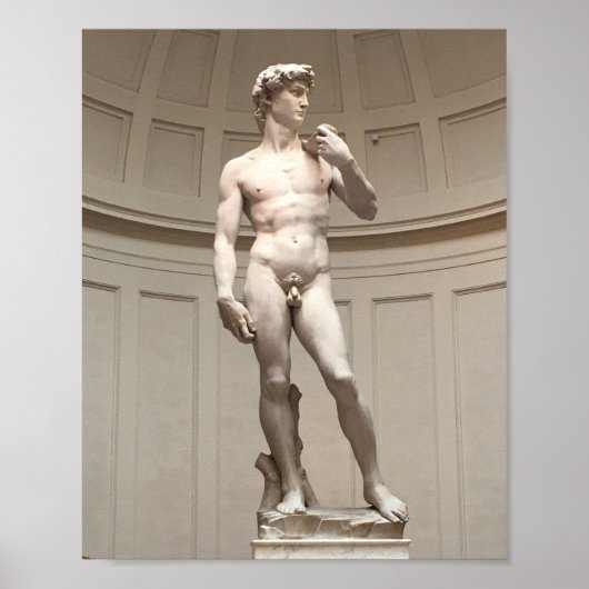 David Statue van Michelangelo Poster (Voorkant)