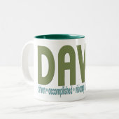 {David} tasse nommée de signification (Devant gauche)