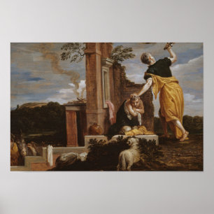 David Teniers the Younger - Abraham's offe of Poster