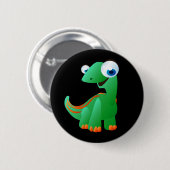 David The Dinosaur Ronde Button 5,7 Cm (Voorkant /achterkant)